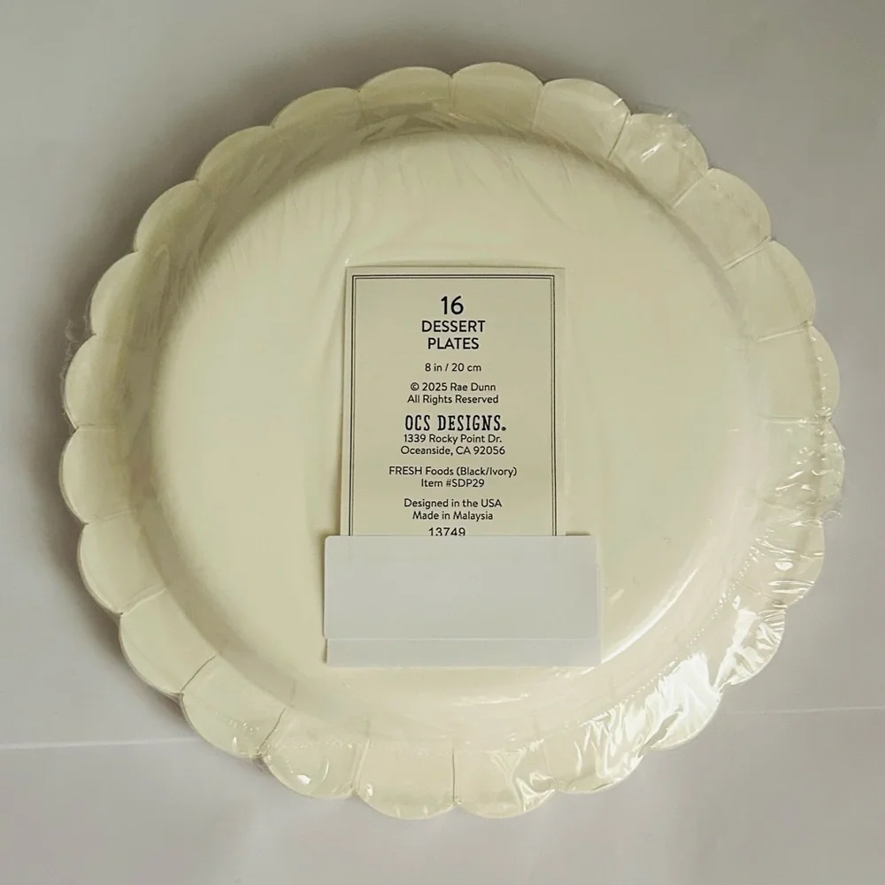New Rae Dunn Dessert Plates 8